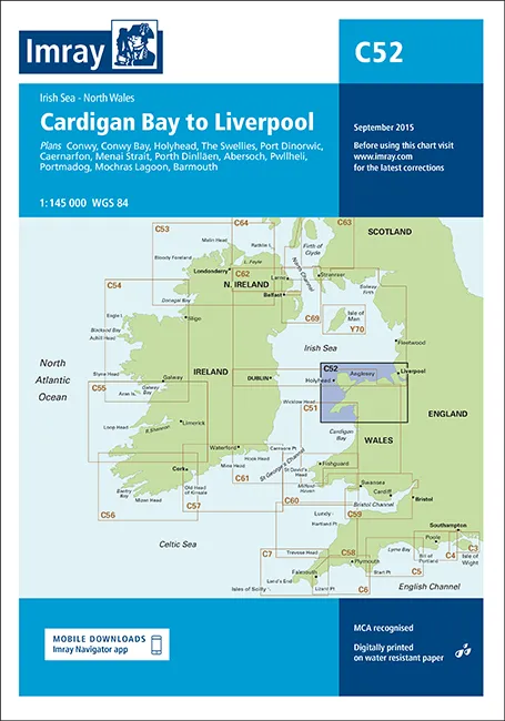 Imray C52 Cardigan Bay to Liverpool