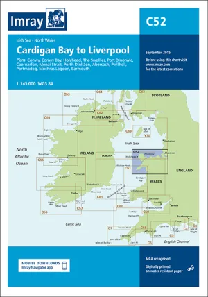 Imray C52 Cardigan Bay to Liverpool