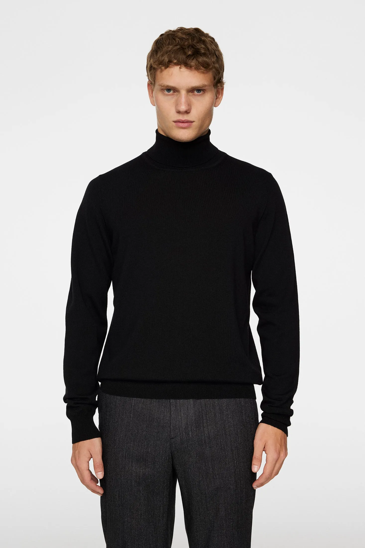 Kaden Merino Turtleneck Black