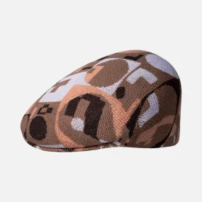 Kangol Tan Multi Gadget 504 - Innovative Style with Jacquard Knit Pattern