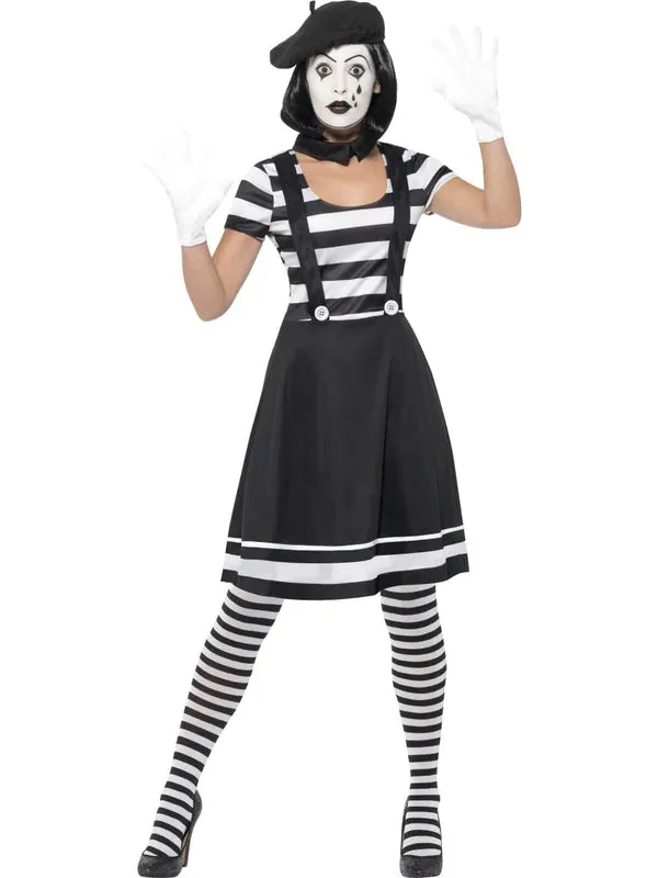 Lady Mime Artist Costume, Black