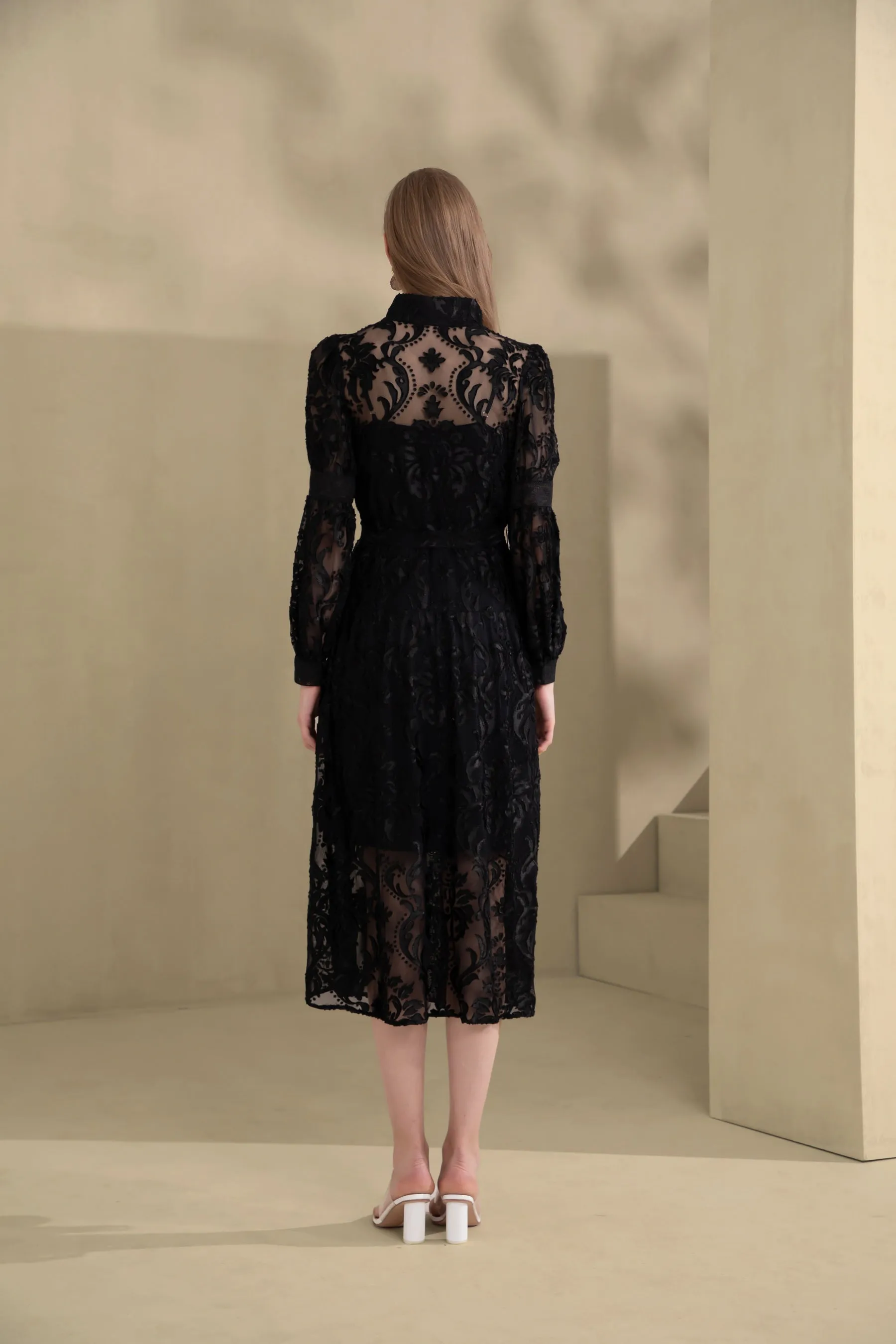 Lila Lace Dress - Black