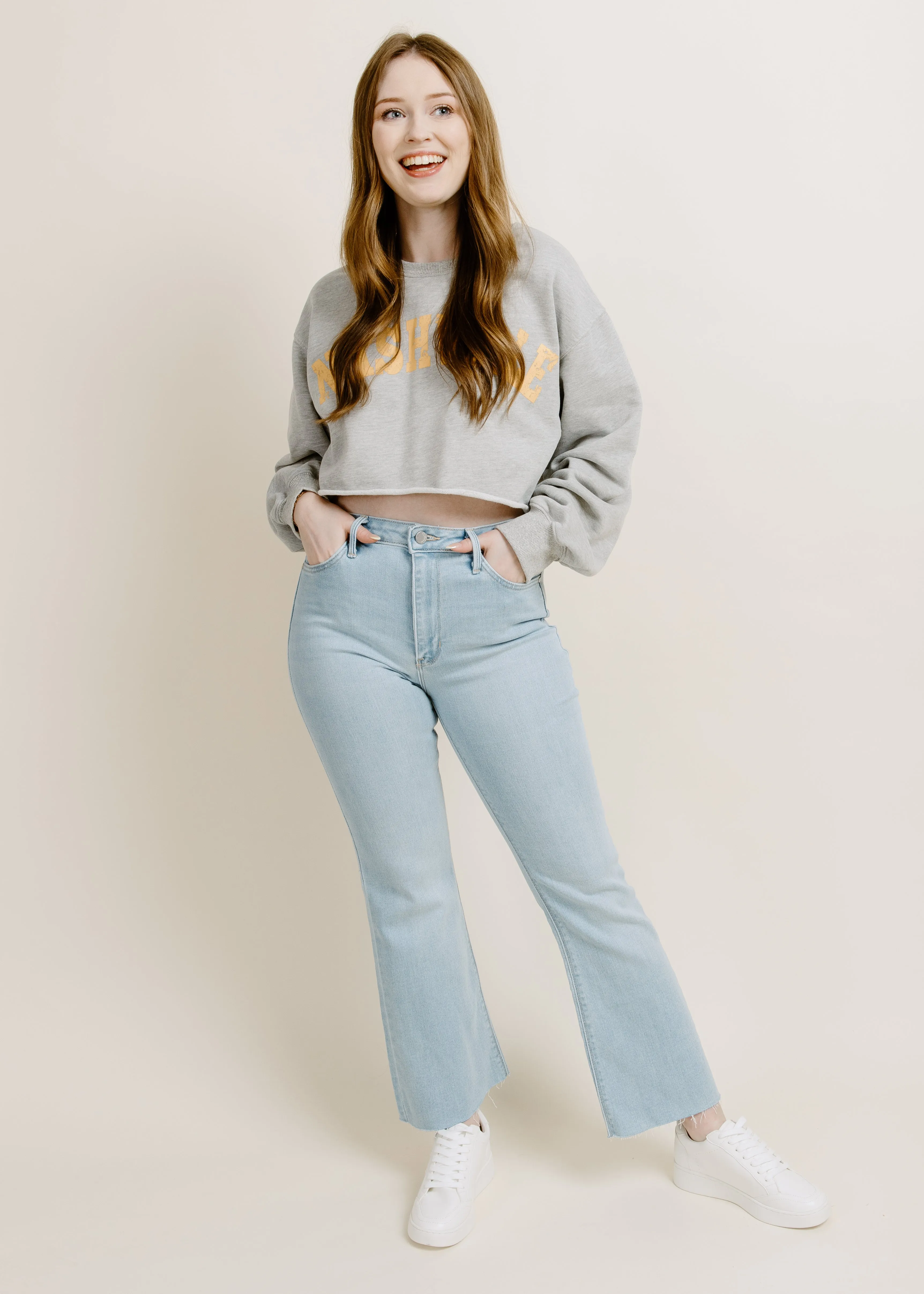 Lila Nashville Cropped Sweatshirt