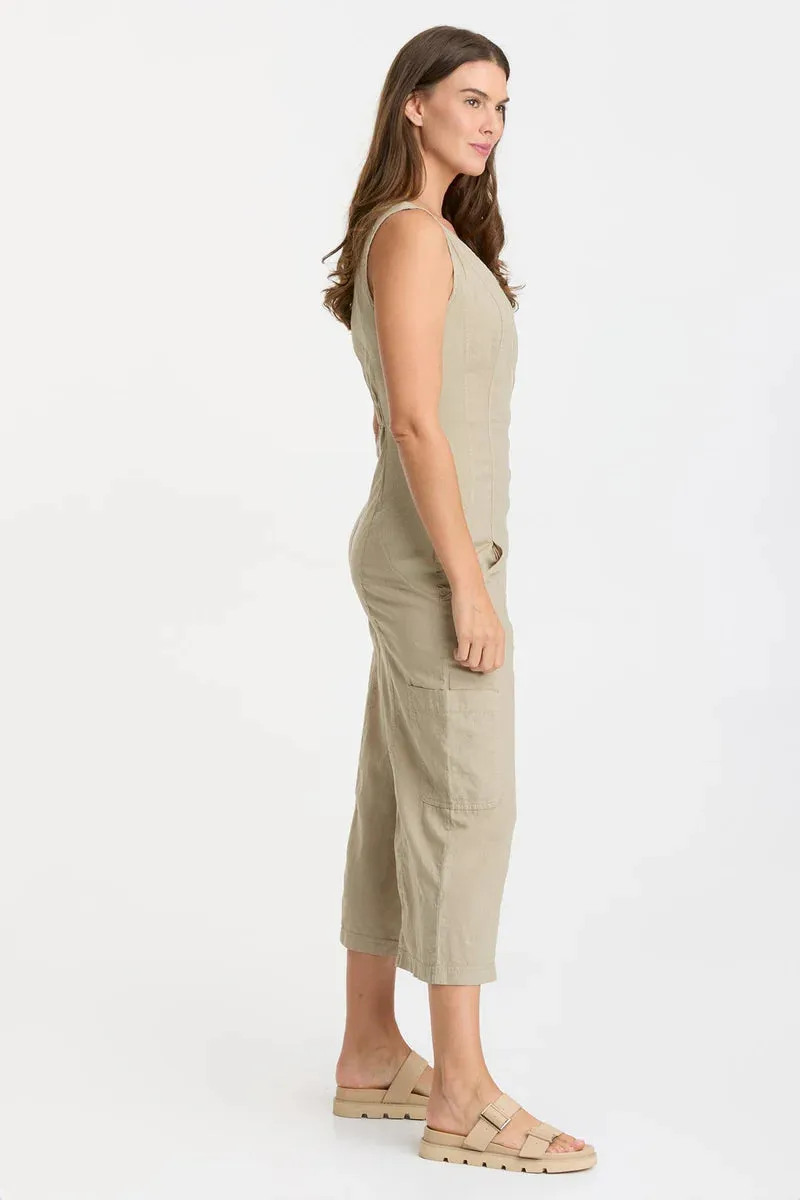 Linen Norris Jumpsuit - Pastel Rosemary