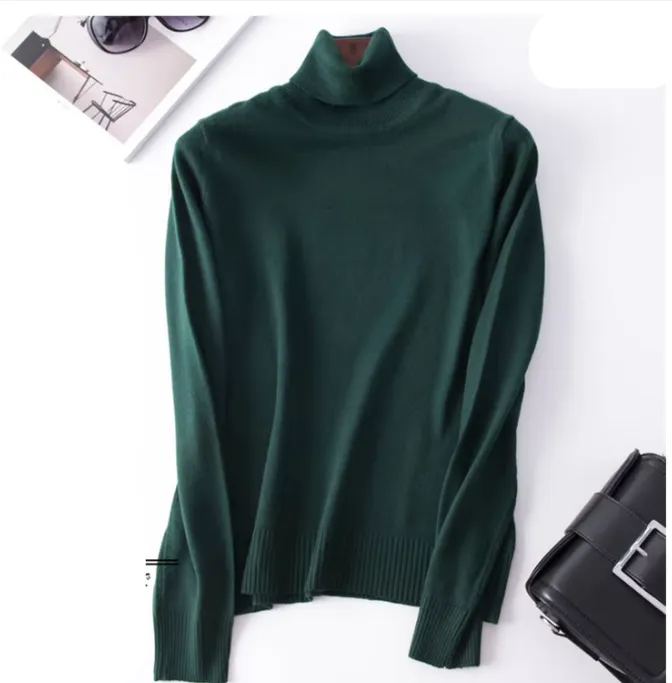 Long Sleeve Cashmere Turtleneck Sweater