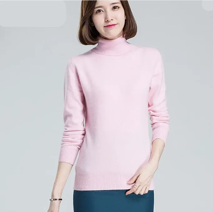 Long Sleeve Cashmere Turtleneck Sweater