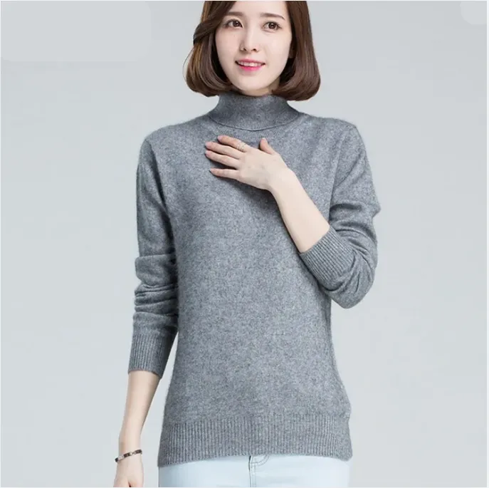 Long Sleeve Cashmere Turtleneck Sweater