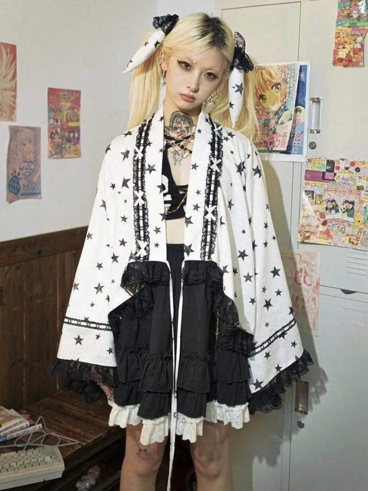 Loose Japanese kimono jacket【s0000003595】