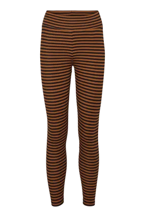 Ludmilla Tights - Bronze Brown/Black Stripe