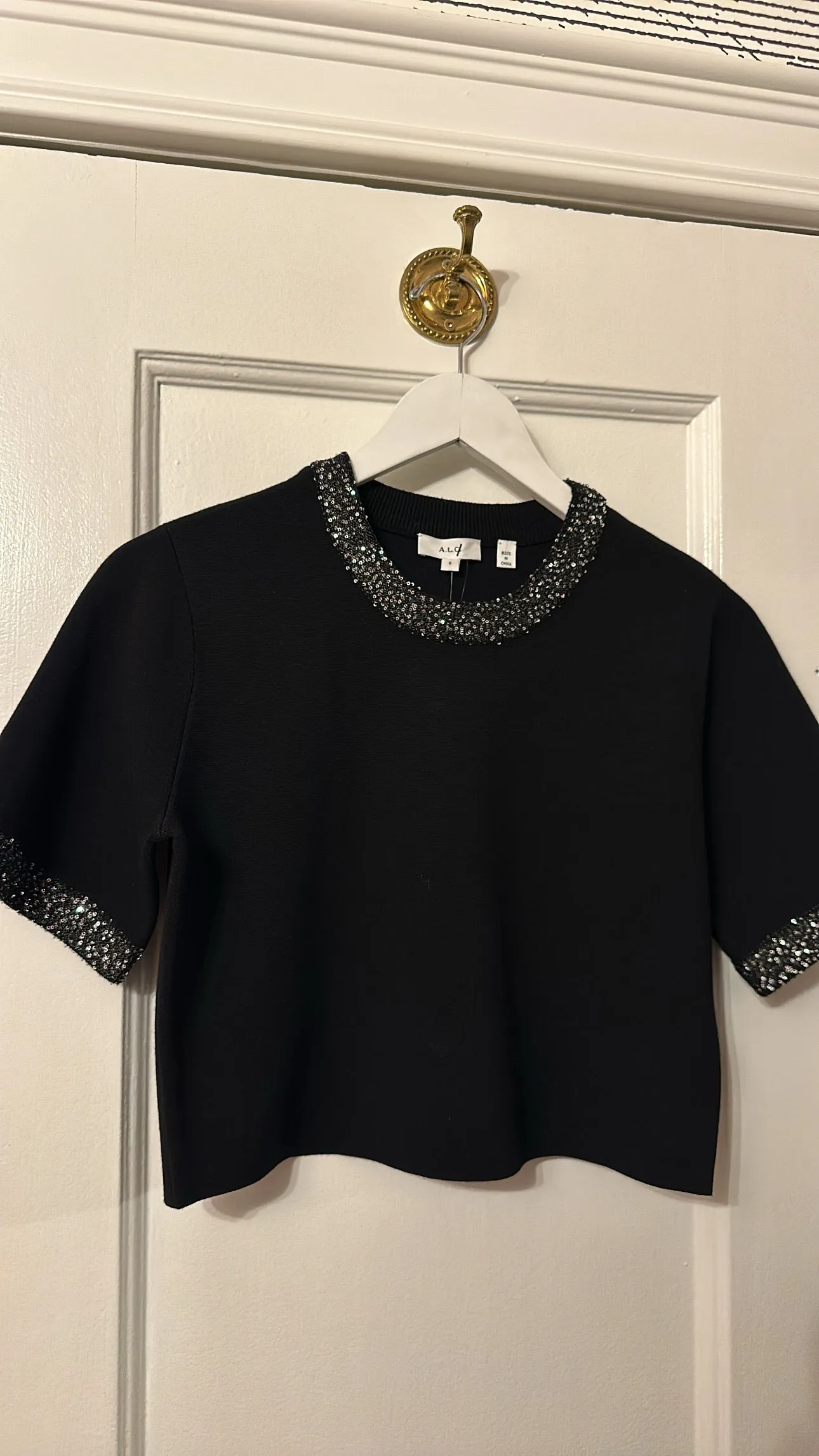 'Maeve' Sequin Embellished Top