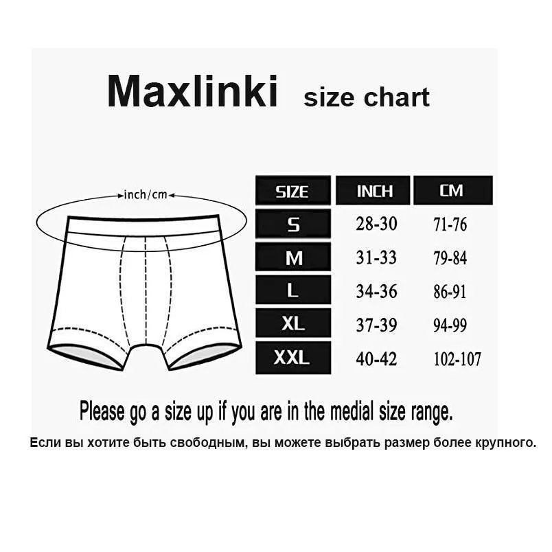 Men's Boxers European Size Underwear Cotton Breathable Shorts Boxers Underpants