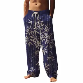 Men's Casual Simple Printed Trousers 57972699YY