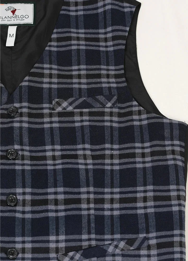 Men's Dressy Suit Vest,4-button Single Breasted Waistcoat