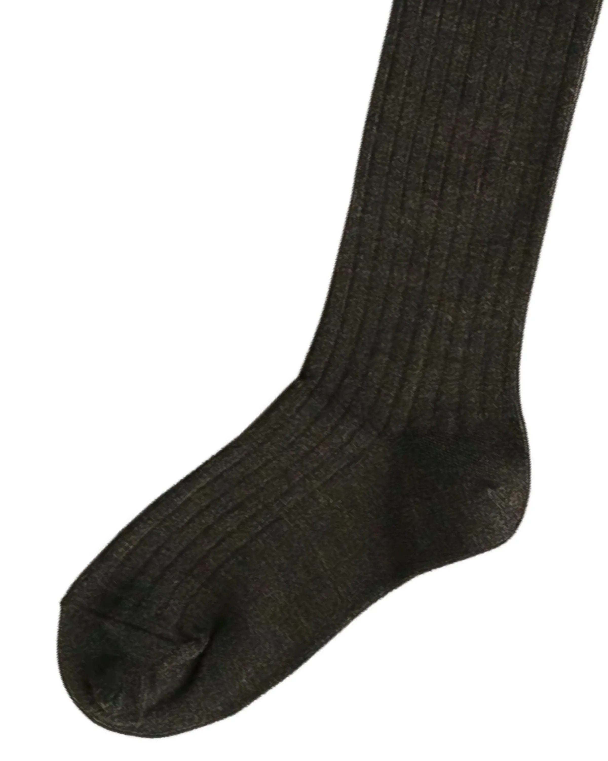 Merino Wool Ribbed High Socks