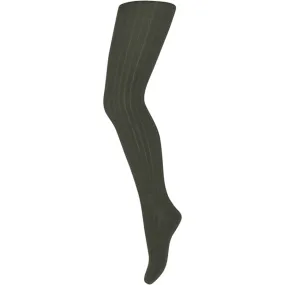 MP 128 Wool Rib Tights Ivy Green