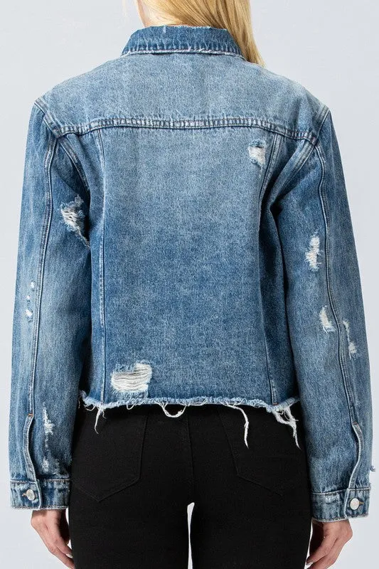 Over It Jean Jacket - Medium