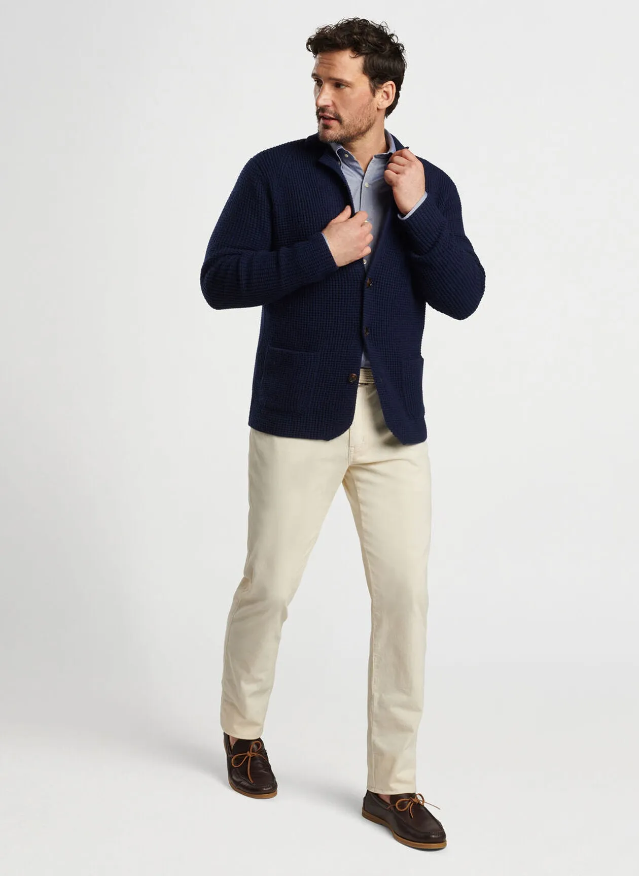 Peter Millar Birch Sweater Blazer-Navy