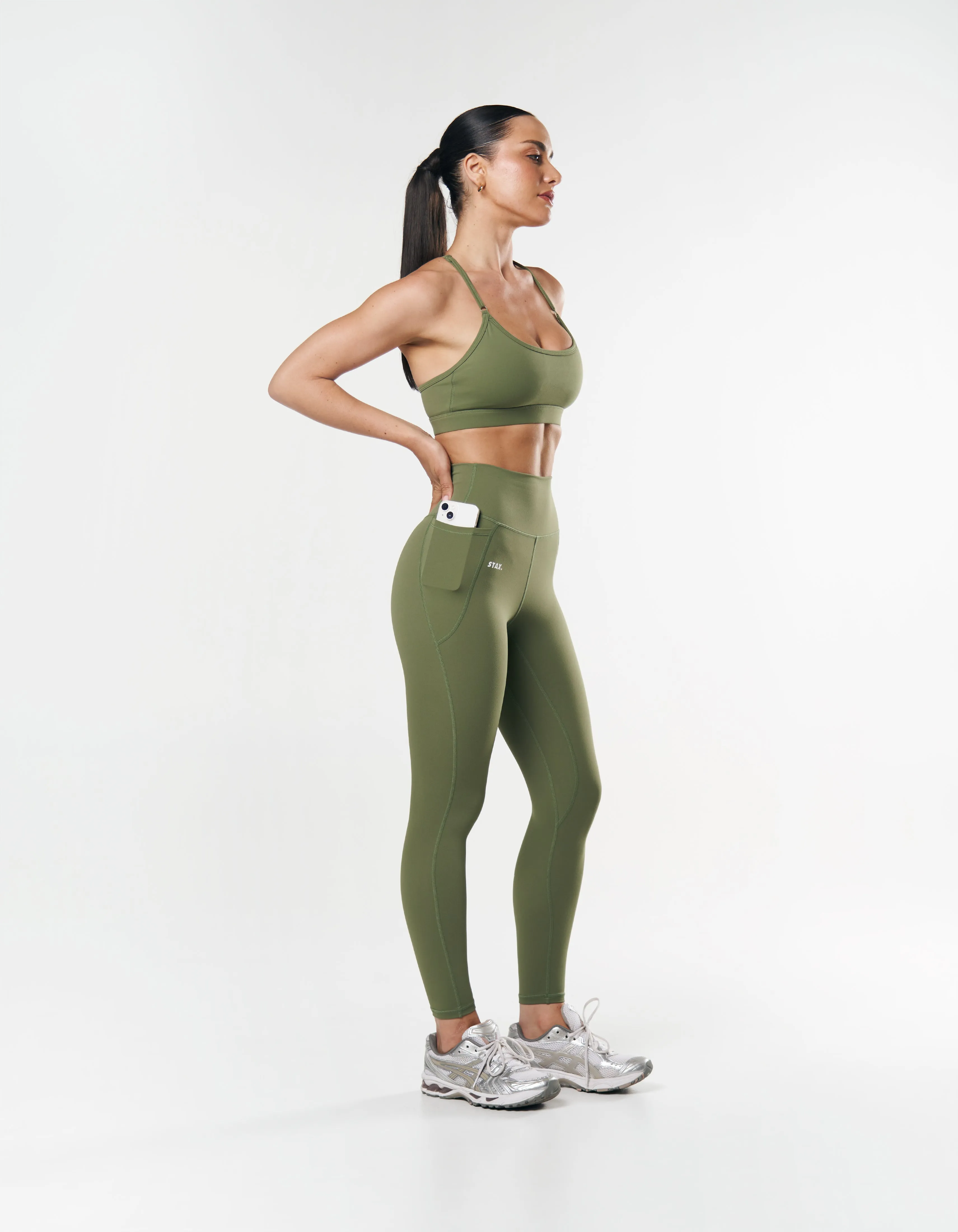 Phone Pocket Tights NANDEX ™ - Khaki