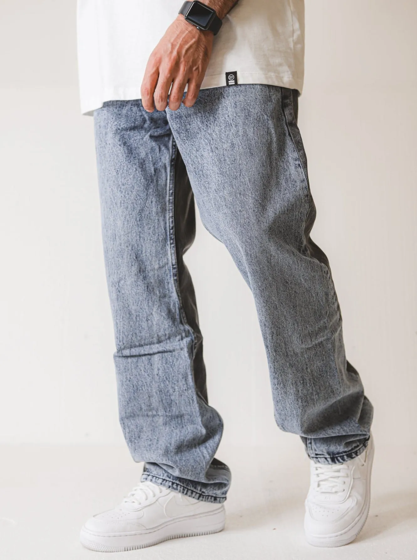 Premium Tilted Contrast Wide fit Jeans