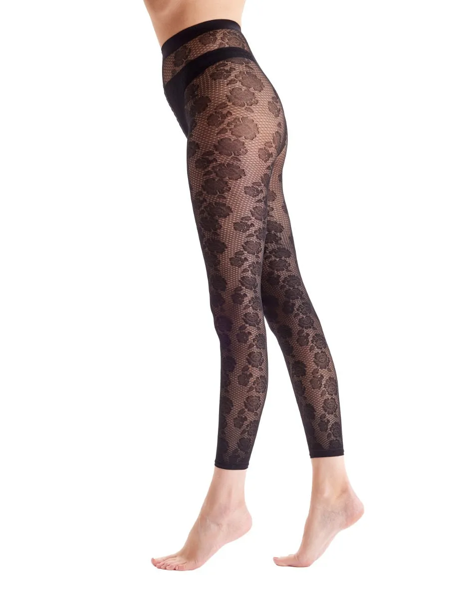 Pretty Polly Floral Net Footless Tights