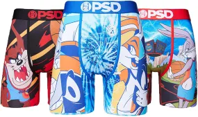 PSD Men's 3-Pack Space Jam Allstar Boxer Briefs