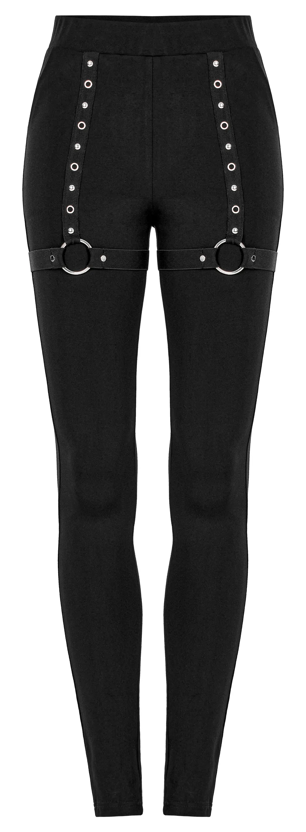 Punk Detachable Faux Leather Flared Leg Warmer Pants