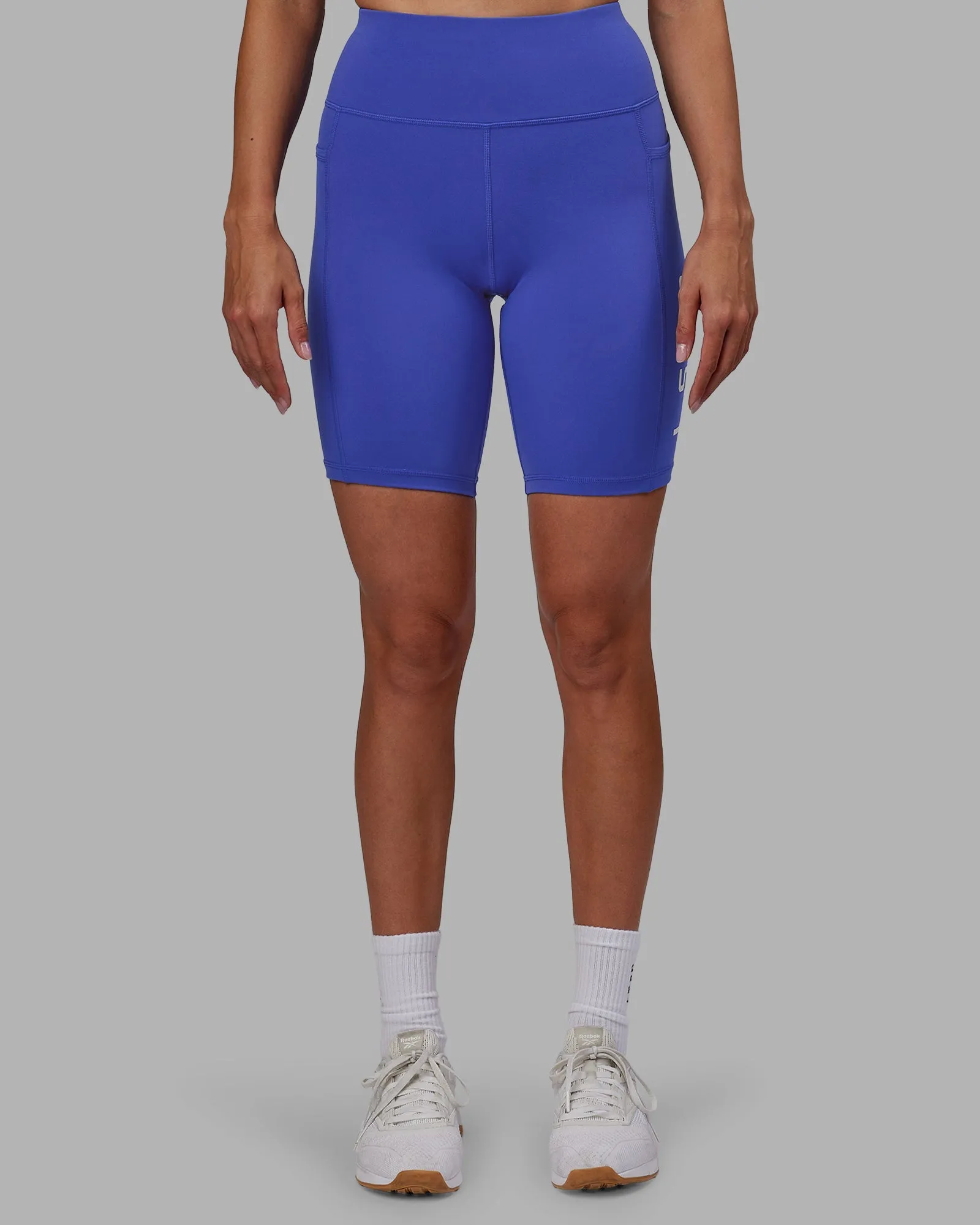 Rep Bike Shorts - Power Cobalt-White