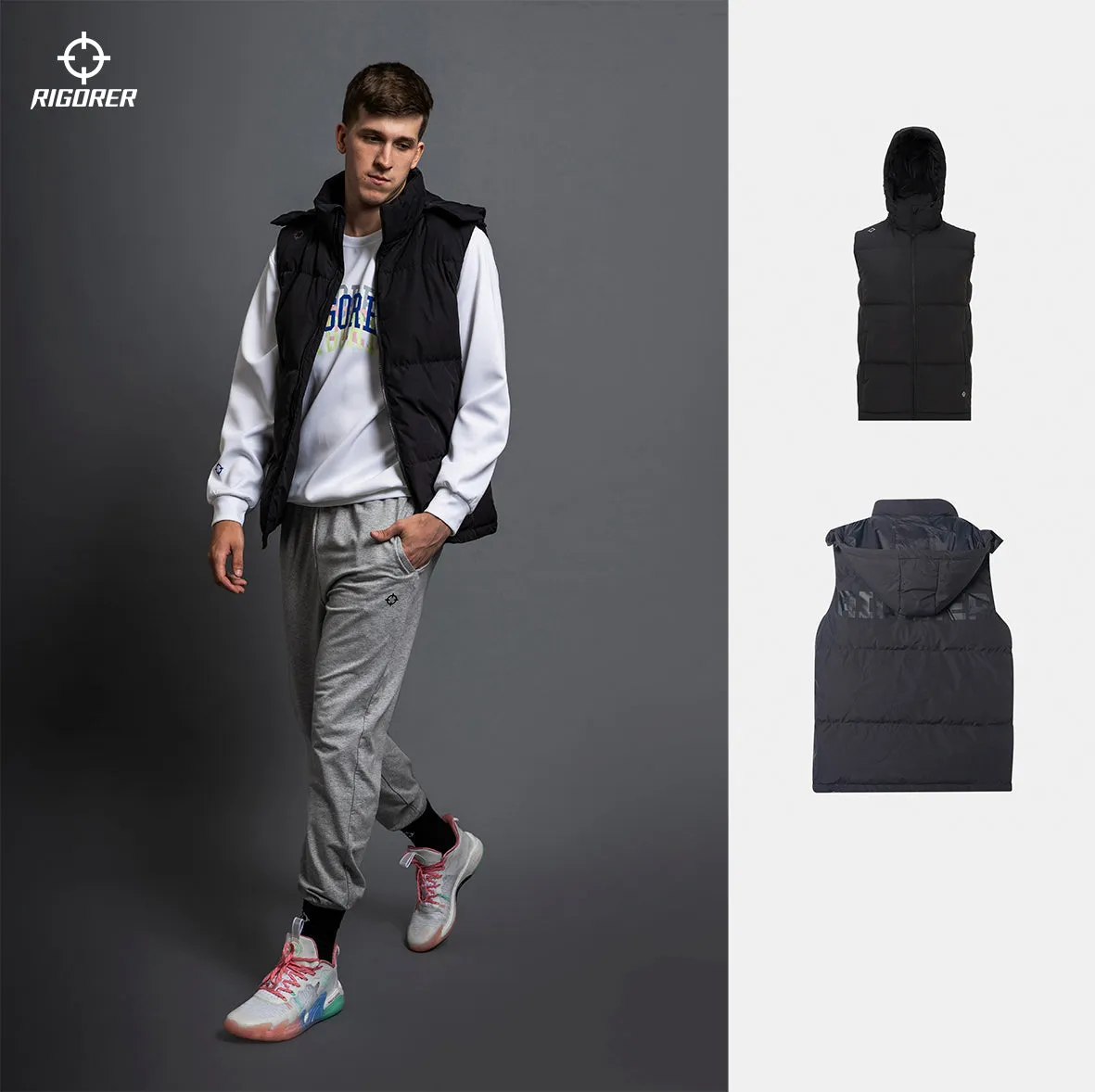 Rigorer Austin Reaves  Down Hoodie Vest [Z120411312-1]