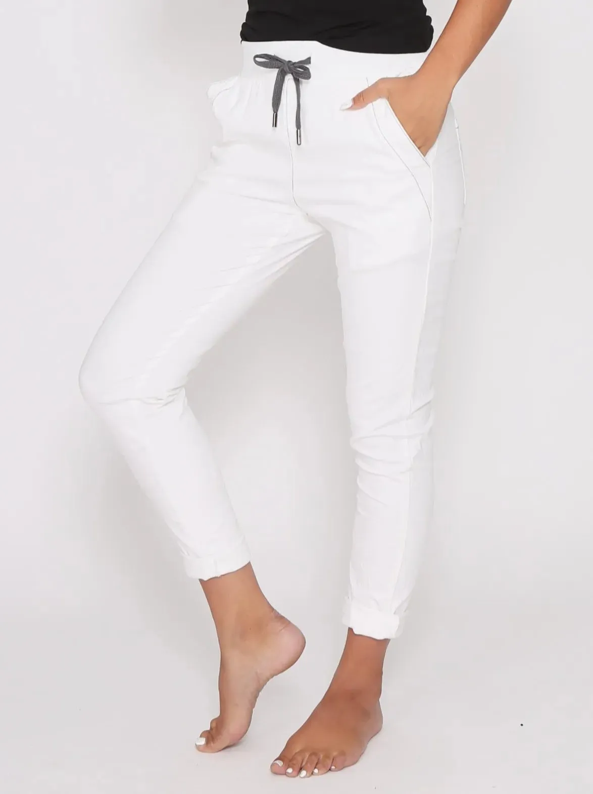 Riley Jogger - White