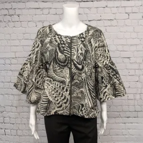 SALE! Frida Jacket in Black, Gray and White Indaco by Bryn Walker