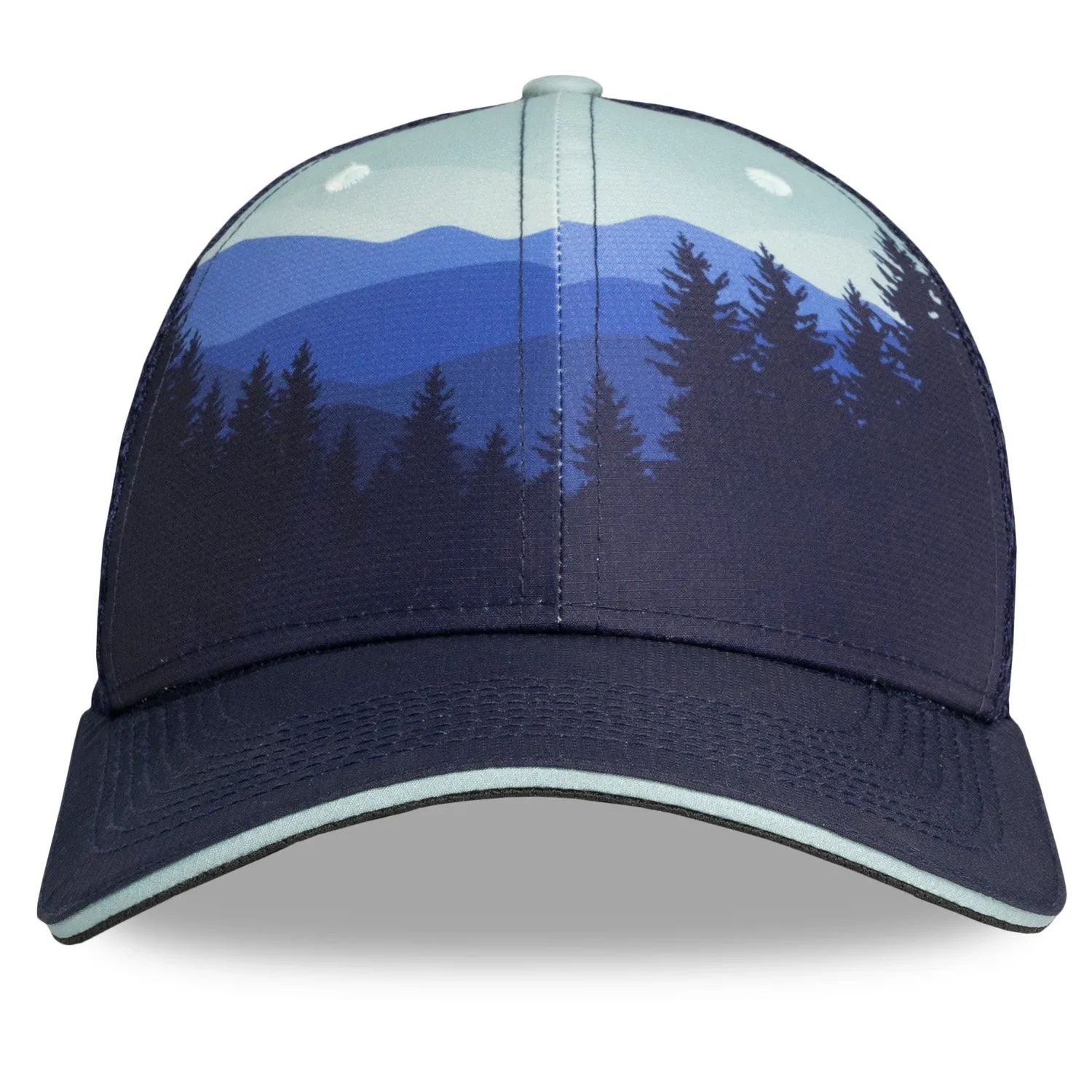 Scenic Navy 6 Panel Trucker Hat