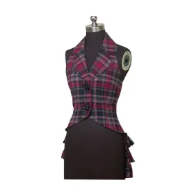 Scottish Tartan Slim Blouse or Vest Lolita