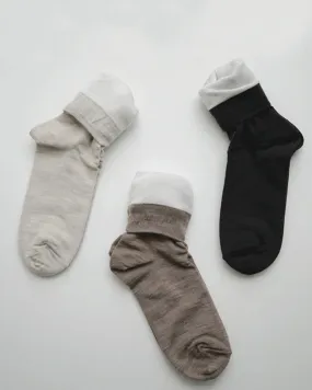 Silk Wool Double-faced Socks