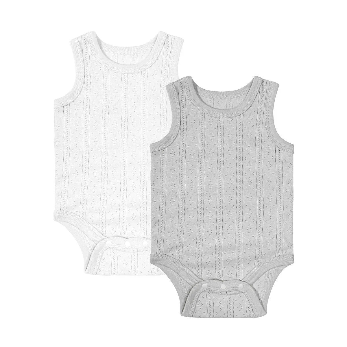 Sleeveless Baby Onesies (Pack of 2)