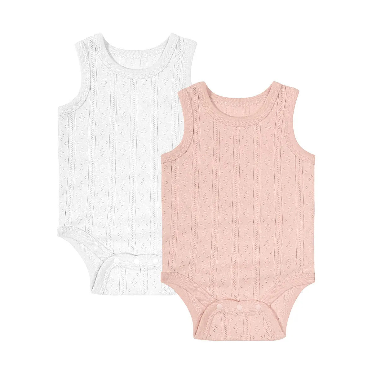 Sleeveless Baby Onesies (Pack of 2)