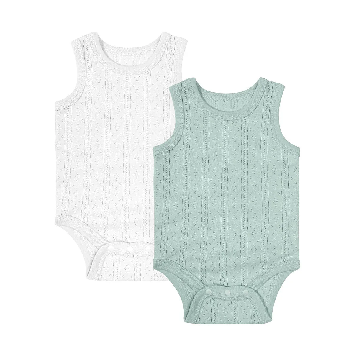 Sleeveless Baby Onesies (Pack of 2)