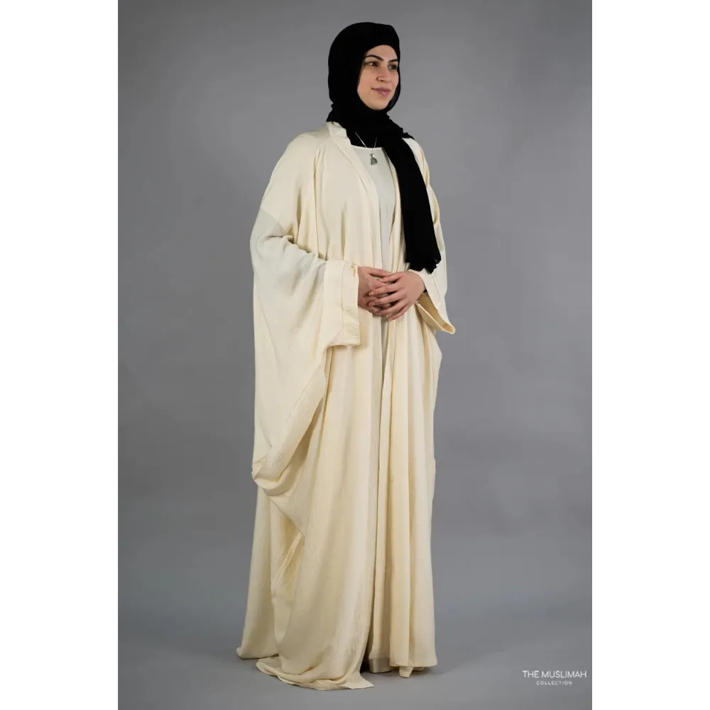 Slip Dress and Loose Fit Abaya (Sugar Cookie)