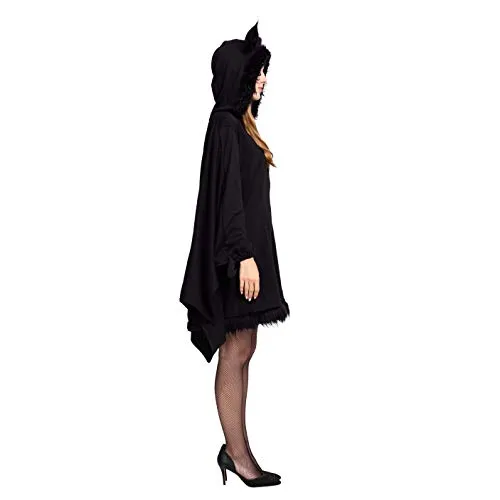 Spooktacular Creations Woman’s Black Bat Zip Hoodie Halloween Costumes for Adults