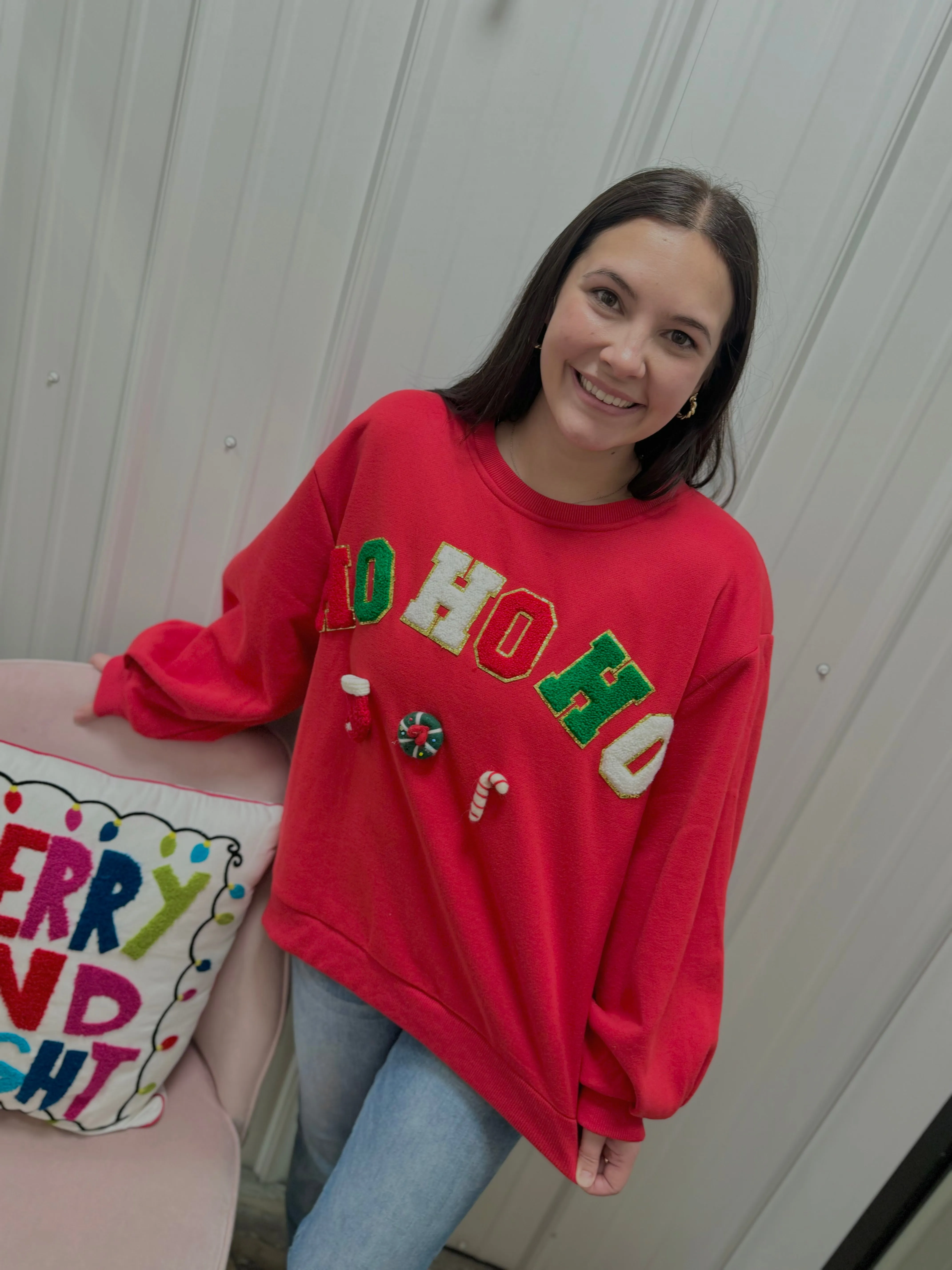 Stockings & Wreaths & Candy Canes Oh My! Sweater