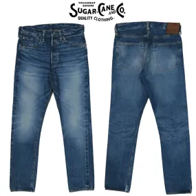 SUGAR CANE シュガーケーン 14.25oz デニム スリムテーパード ジーンズ ユーズドウォッシュ AGED MODELSC42021SW2