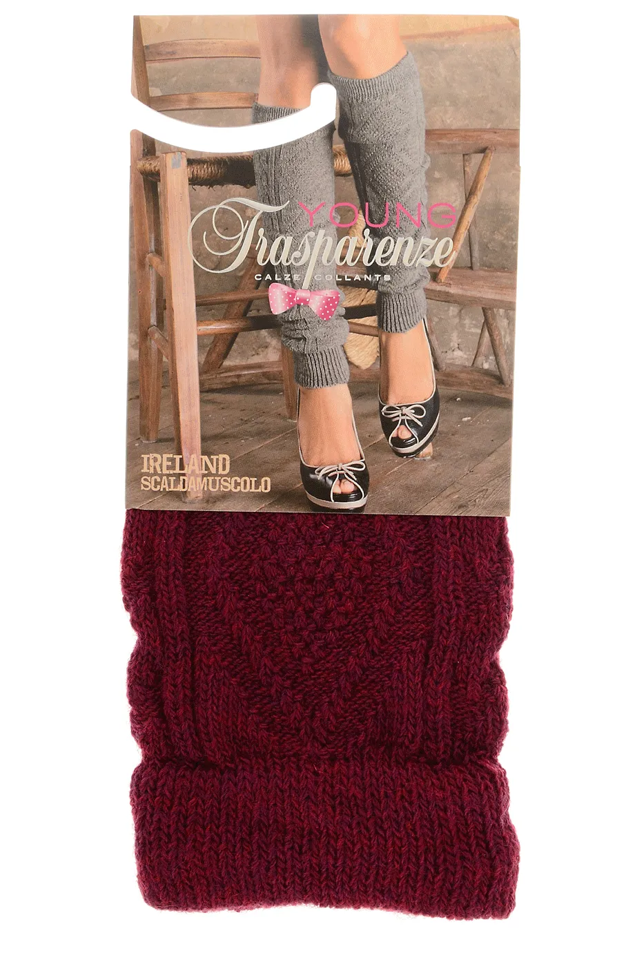 TRASPARENZE IRELAND Bordeaux Legwarmers