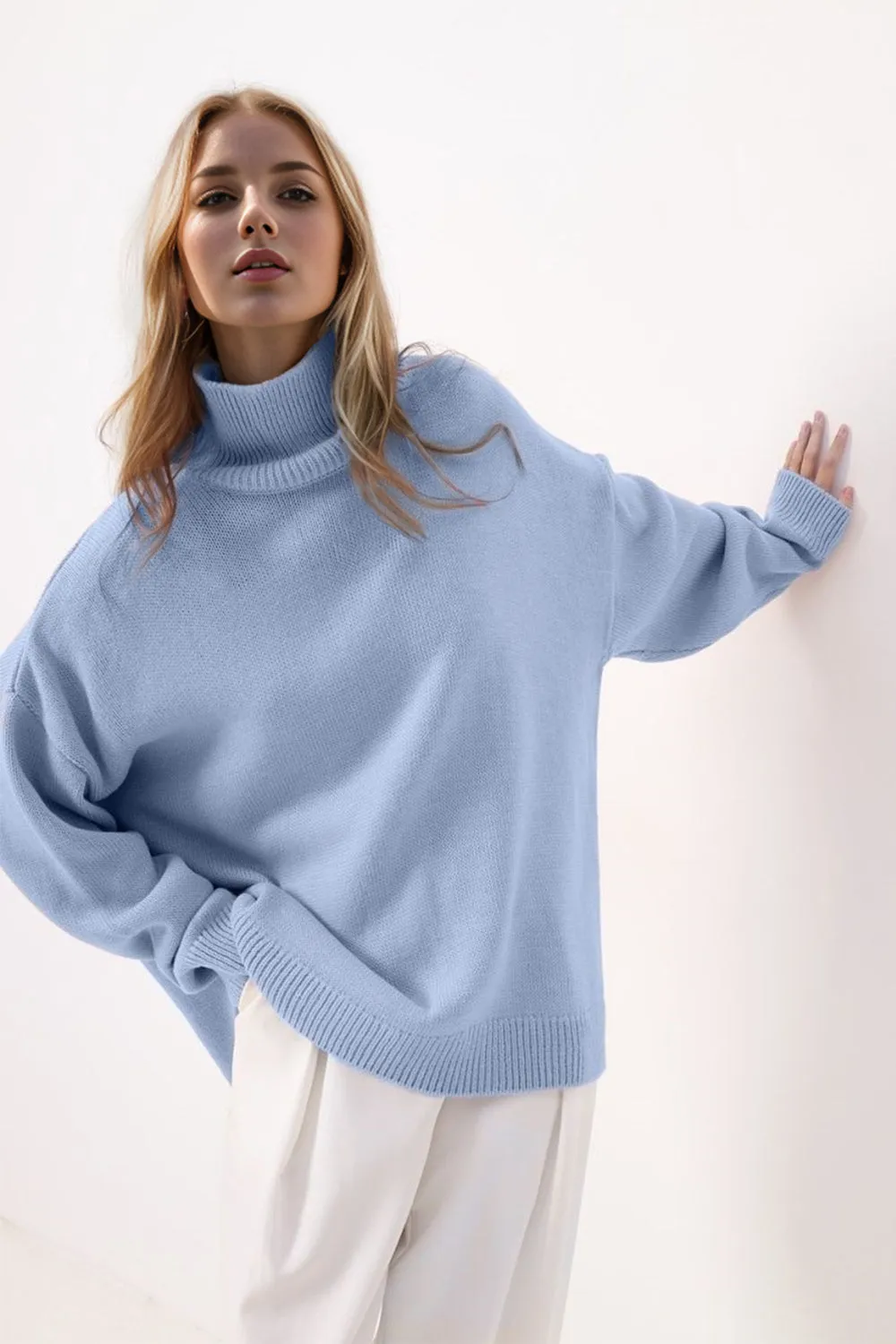 Turtleneck Long Sleeve Sweater