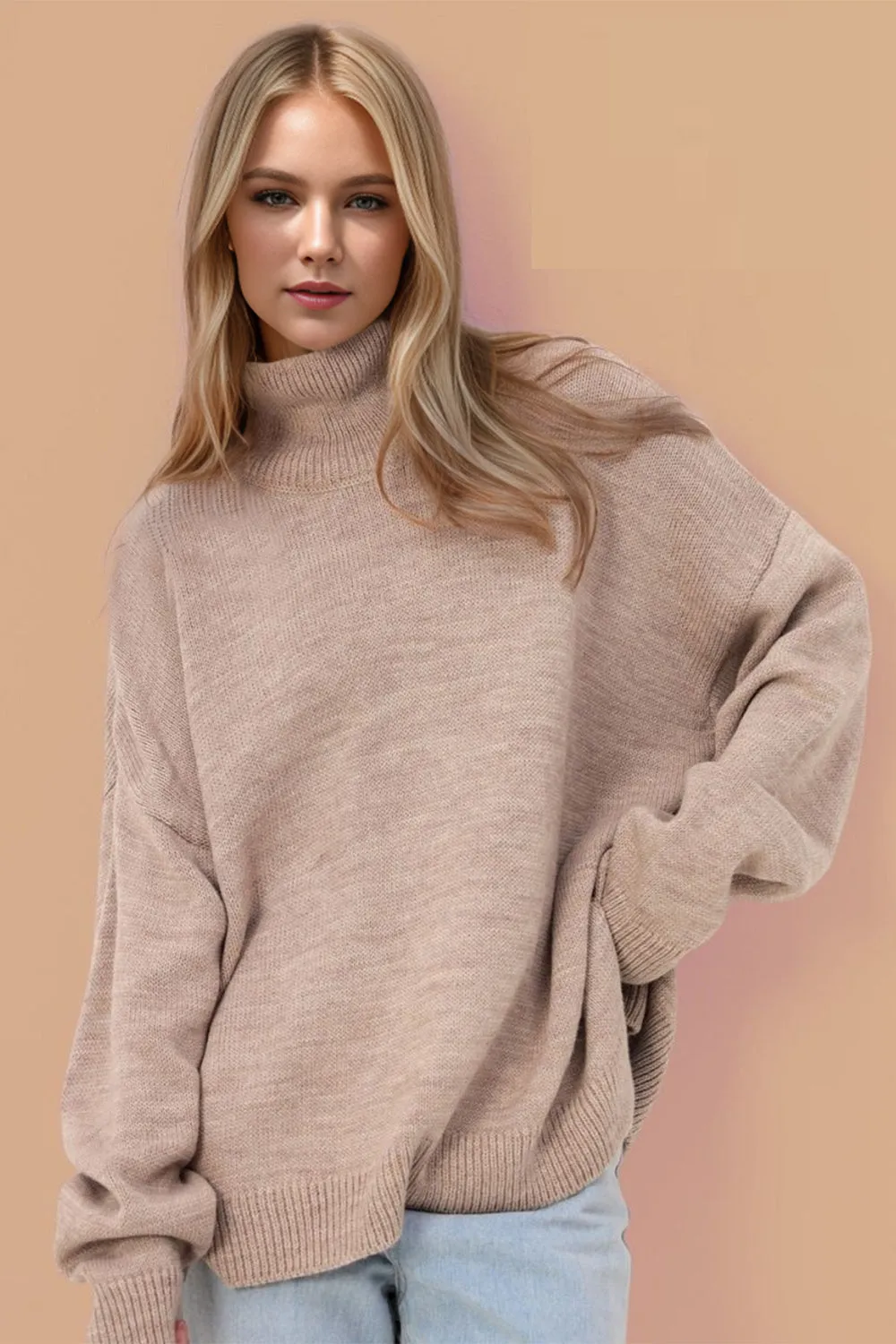 Turtleneck Long Sleeve Sweater