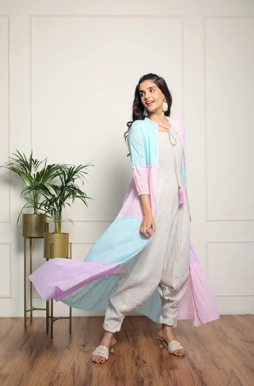 Unicorn Jacket With Dhoti Jumpsuit