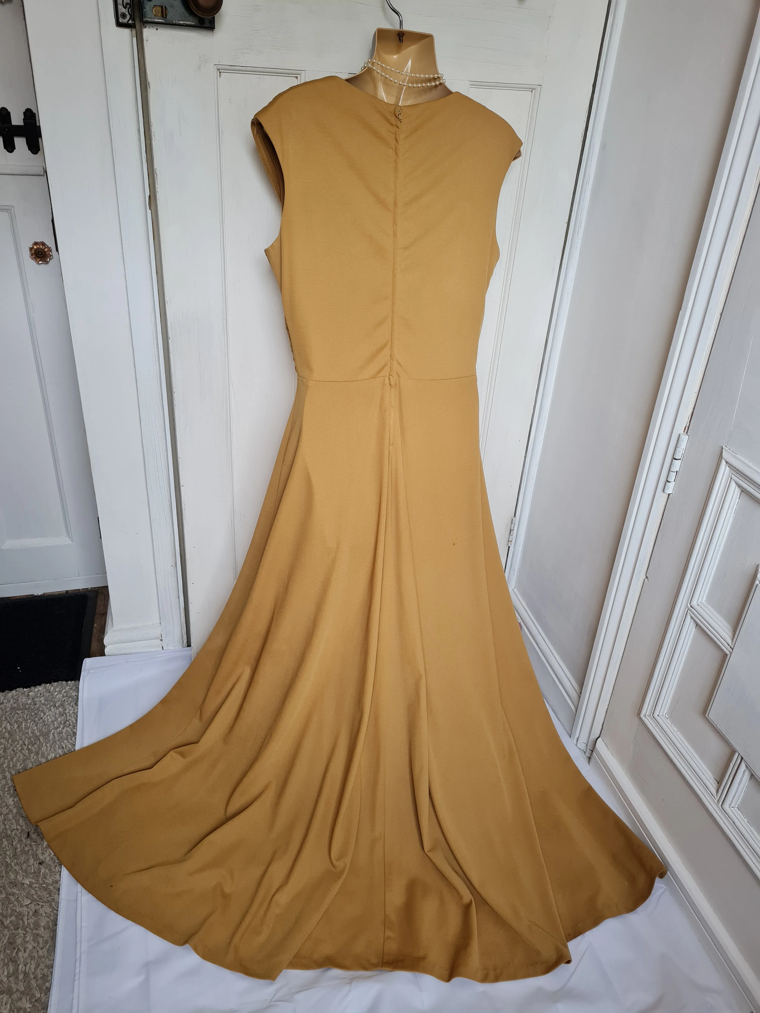 Vintage ball gown by Carnegie London 60s 70s full length dress