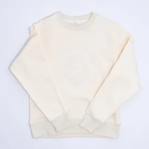 VT Embossed Cream Heavy Sweater