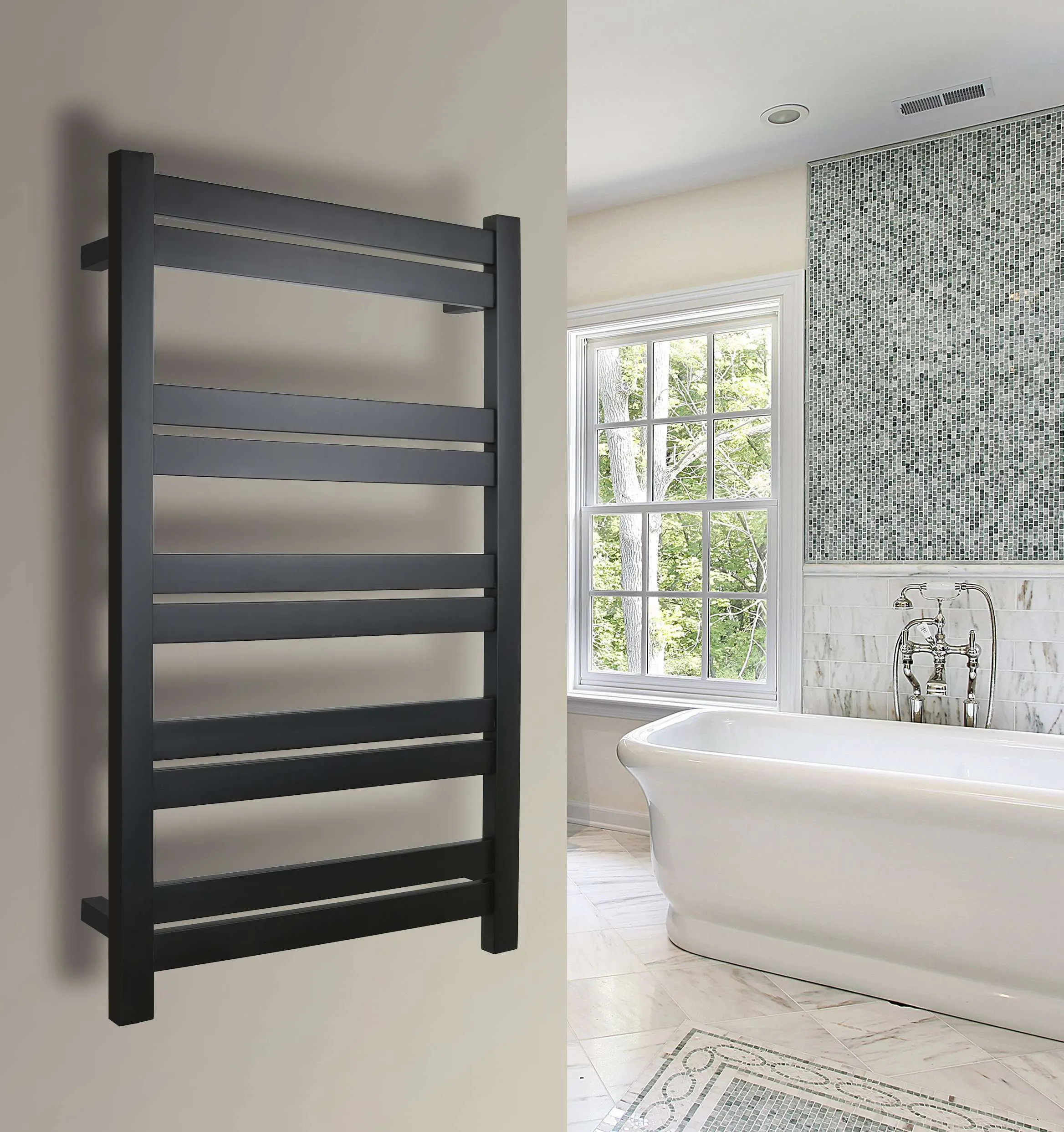 WarmlyYours Grande 10 Hardwired Towel Warmer - 20.5"w x 34.25"h