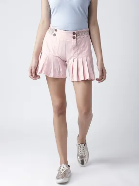 Women Pink Shorts