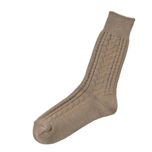 Wool Cotton Cable Socks