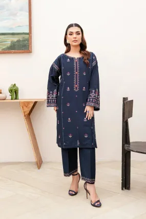 ZINCO FULLY EMBROIDERED STITCHED DRESS